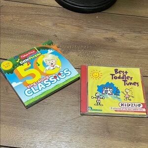 Fisher-Price Little People 50 Sing-Along Classics CD Set - Yellow and Blue